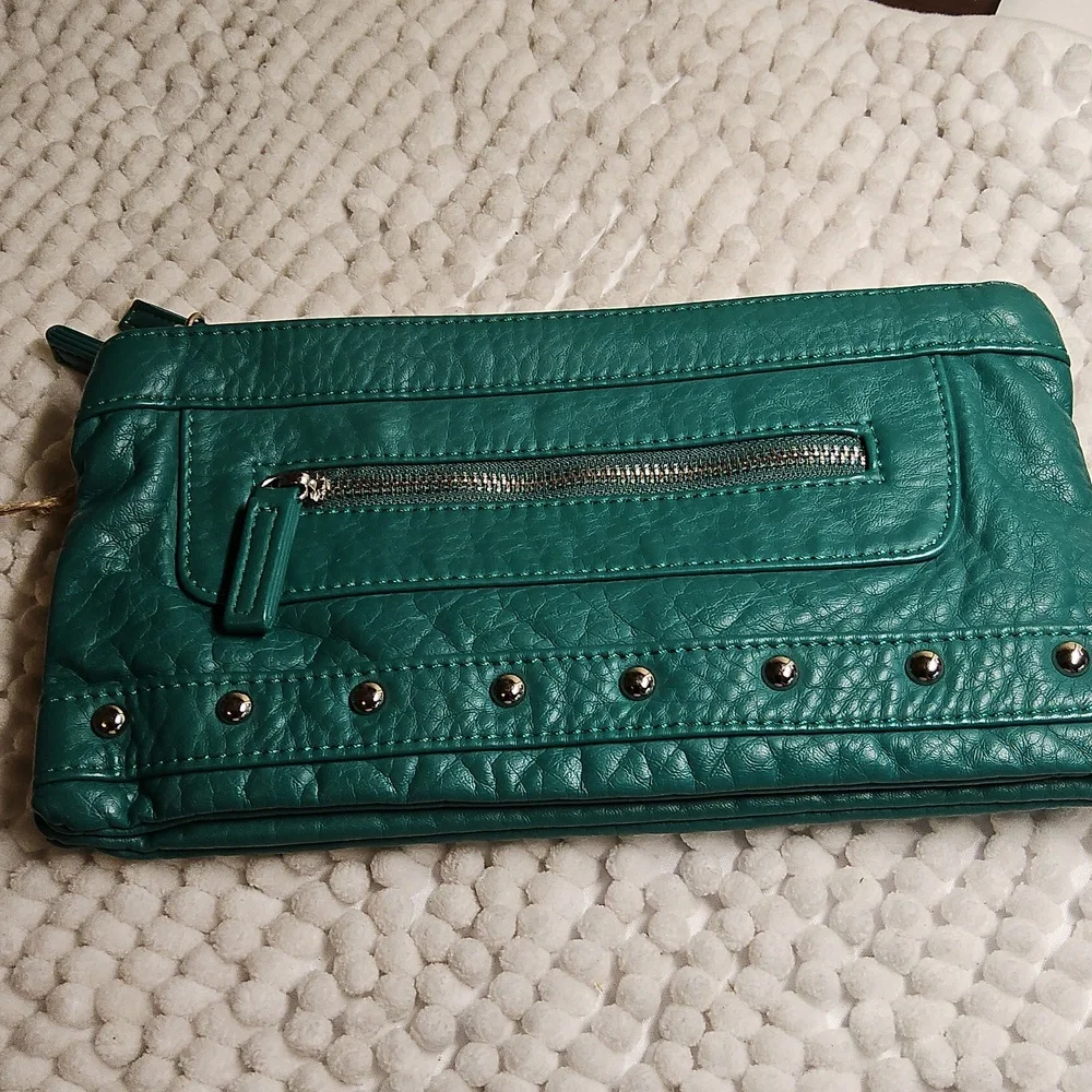 Ampere Creations Vegan Leather Wristlet with dust bag